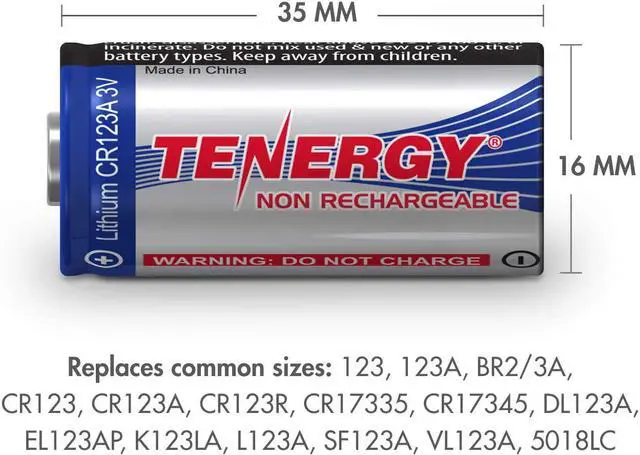 Alt view image 5 of 6 - 1500mAh 3V CR123A Lithium Battery, High Performance CR123A Cell Batteries PTC Protected, Smart Sensors Replacement CR123A Batteries, 40 Pack (Non-Recharable)