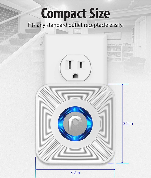 Alt view image 6 of 7 - Fosmon WaveLink Wireless Driveway Alarm Chime, 1 Sensor 1 Receiver
