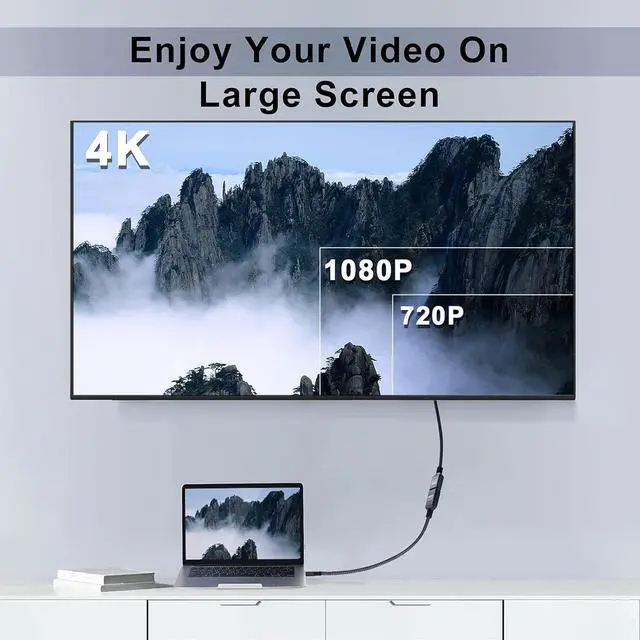 Alt view image 7 of 7 - HDMI Extension Cable 6.6FT HDMI Male to Female HDMI Cord HDMI 2.0 Cable Adapter Support 4K@60Hz 3D HDR