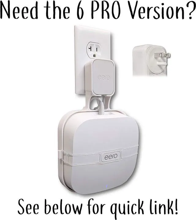 Alt view image 4 of 7 - eero 6 & 6+ Wall Outlet Mount | Lowest Profile | 3-Pack