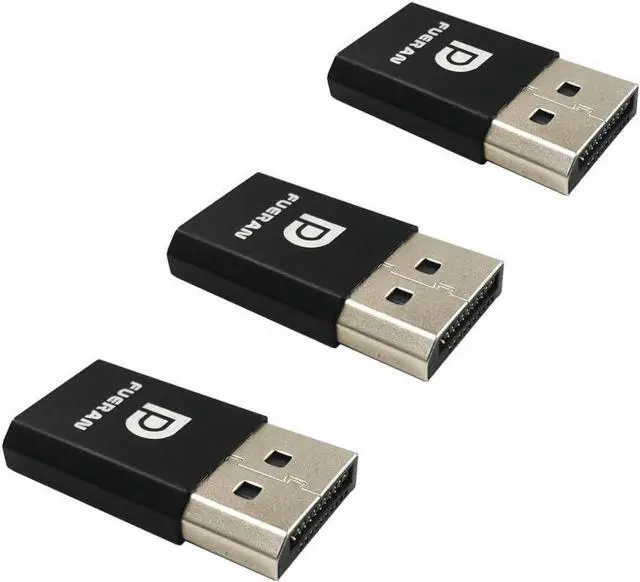 Main image of DP - DisplayPort Display Emulator EDID Emulator Plug 2K (fit Headless 2560x1600@30Hz) 4K 4096x2160@60Hz Display Port Dummy Plug DisplayPort Compatible (2K-2560x1600@30Hz-3P)