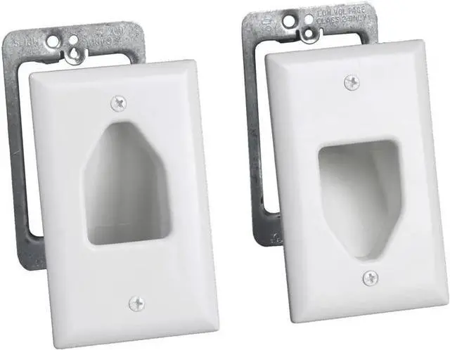 Main image of DataComm Electronics 50-3331-WH-KIT Flat Panel TV Cable Organizer Kit