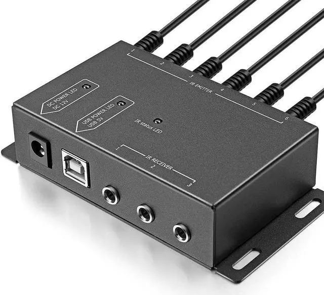Alt view image 3 of 7 - Infrared Repeater System IR Repeater Kit Control Up to 10 Devices Hidden IR System Infrared Remote Control Extender Kit