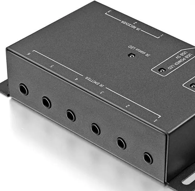 Alt view image 4 of 7 - Infrared Repeater System IR Repeater Kit Control Up to 10 Devices Hidden IR System Infrared Remote Control Extender Kit