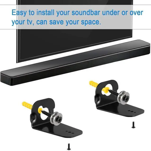 Alt view image 6 of 6 - notiela Wall Mount for Samsung Soundbar HW-KM45 HW-KM45C HW-K360 HW-k450 HW-K460 KW-K550 HW-K650 HW-M360 HW-M450 HW-M550 HW-KM36 HW-KM37 Sound Bar Mounting Bracket TV Wall Mounts
