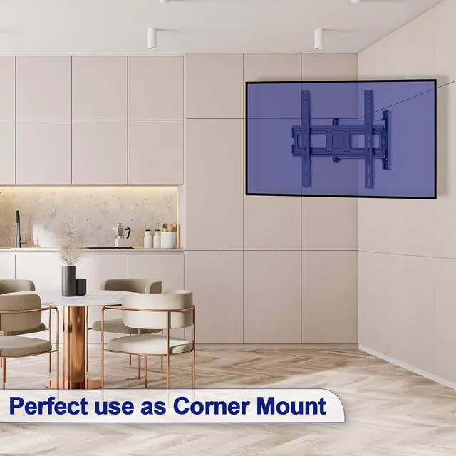 Alt view image 7 of 7 - Full Motion Articulating Swivel Extension TV Wall Mount with Tilt for 32-55"" LED, OLED and 4K TVs with VESA Up to 400x400mm-Weight Capacity Up to 77lbs (EBMFK7)