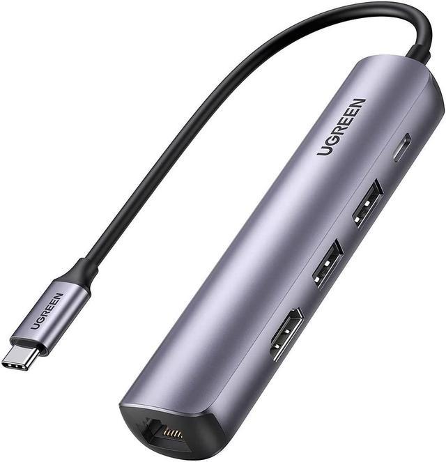 UGREEN USB C Hub 60Hz, 5-in-1 Gigabit USB C to Ethernet Adapter with 4K