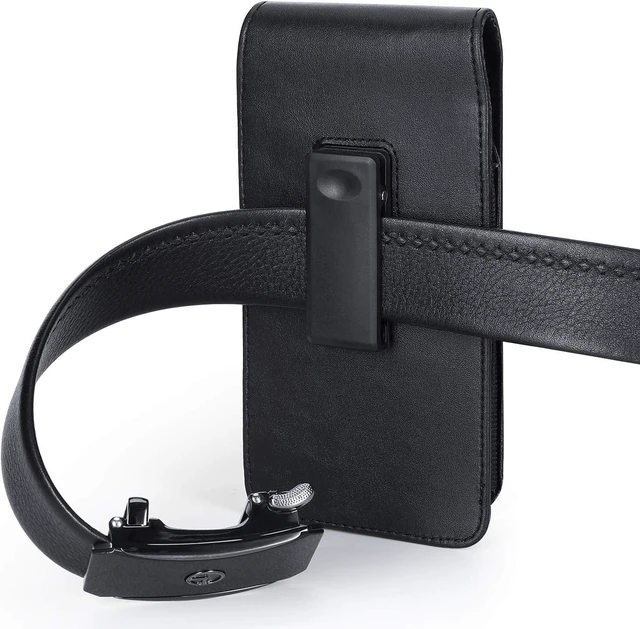 Alt view image 7 of 7 - Phone Holster for Galaxy S21 FE S20 FE 2022 Leather Belt Case 360 Rotating Pouch With Belt Clip for S23+ S22+ S22 Ultra S20 Ultra A53 A33 M33 A13 M22 F41 A71