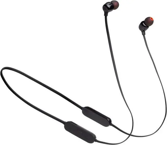 Main image of Tune 125 - Bluetooth Wireless in-Ear Headphones with 3-Button Mic/Remote and Flat Cable - Black Small
