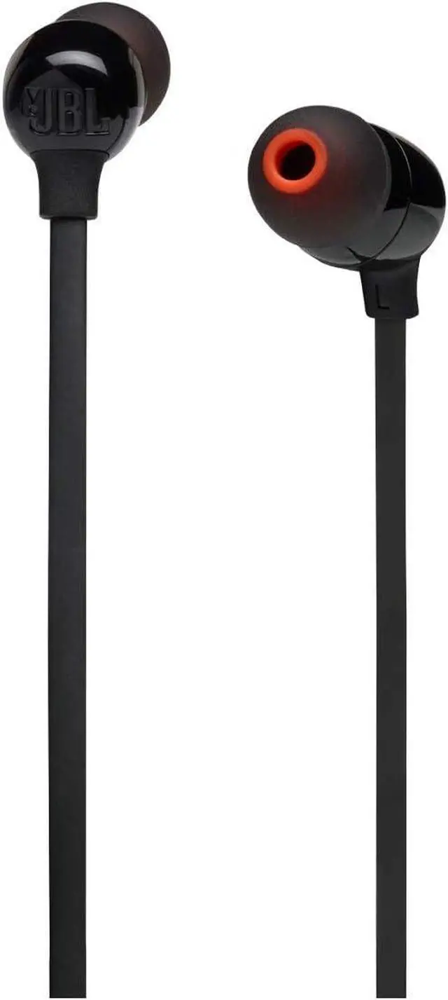 Alt view image 4 of 7 - Tune 125 - Bluetooth Wireless in-Ear Headphones with 3-Button Mic/Remote and Flat Cable - Black Small