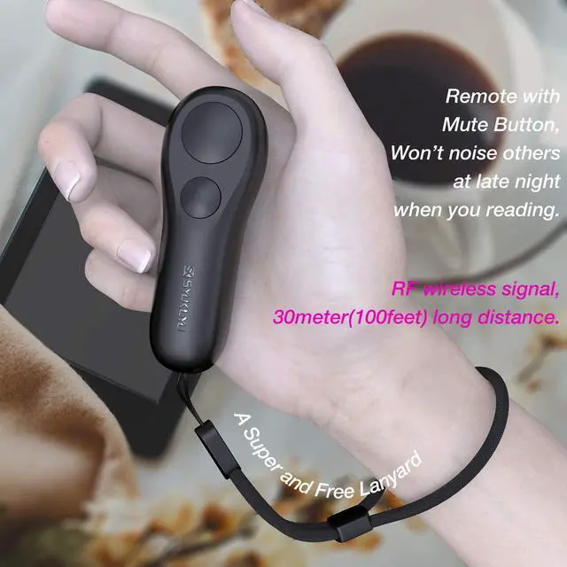 Alt view image 4 of 6 - RF Remote Control Page Turner for Kindle Reading Ipad Surface Comics, iPhone Android Tablets Reading Novels Taking Photos