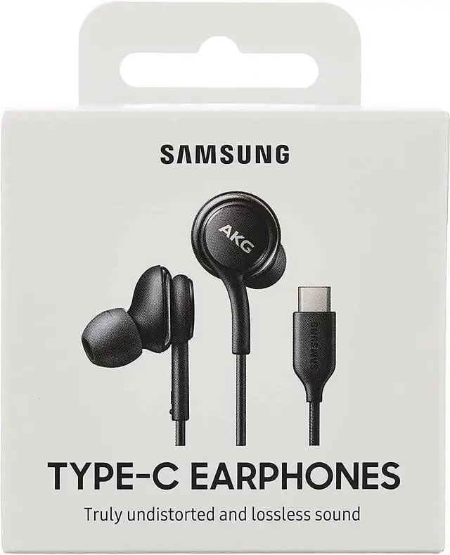 Alt view image 5 of 20 - Samsung Type-C Earphones Tuned by AKG w/ Ear Gels For Galaxy Note 10 - Black