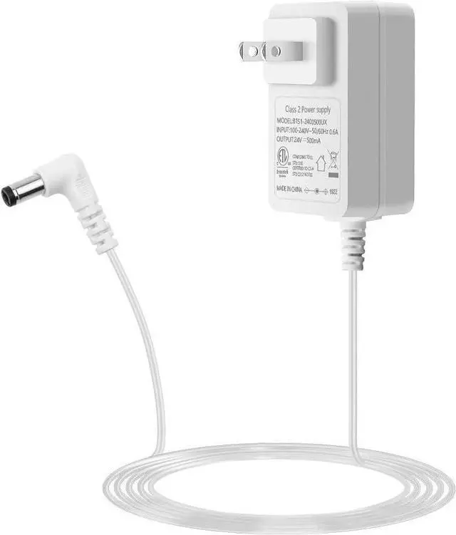 Main image of 24V 0.5A 500mA Power Supply Adapter for Essential Oil Diffuser Aromatherapy Humidifier ETL Listed Class 2 Power Adapter 100V~240V AC to DC 24 Volt 12W Converter 5.5x2.1mm Tip 6ft Power Cord