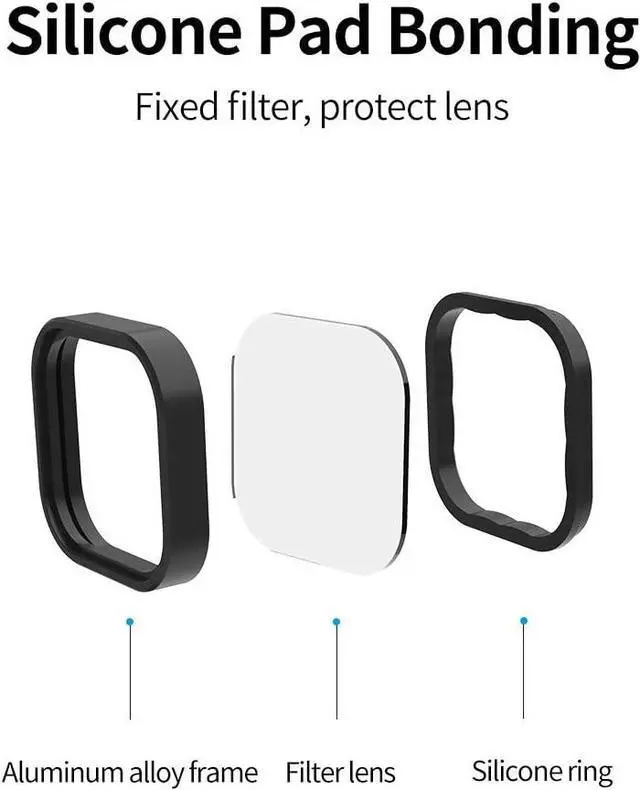 Alt view image 2 of 7 - TELESIN Polarizing Filter for GoPro Hero 12 Hero 11 Hero 10 Hero 9 Black, CPL Circular Polarizer Filter Lens Protector for Go Pro 12 11 10 9 Accessories