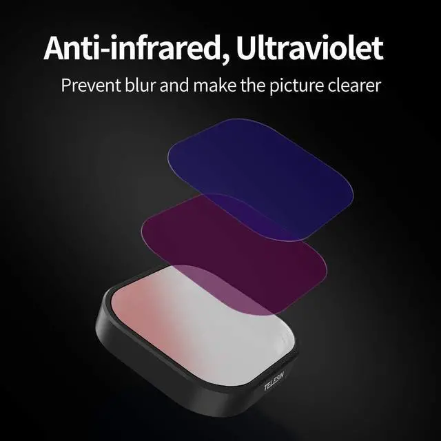 Alt view image 3 of 7 - TELESIN Polarizing Filter for GoPro Hero 12 Hero 11 Hero 10 Hero 9 Black, CPL Circular Polarizer Filter Lens Protector for Go Pro 12 11 10 9 Accessories