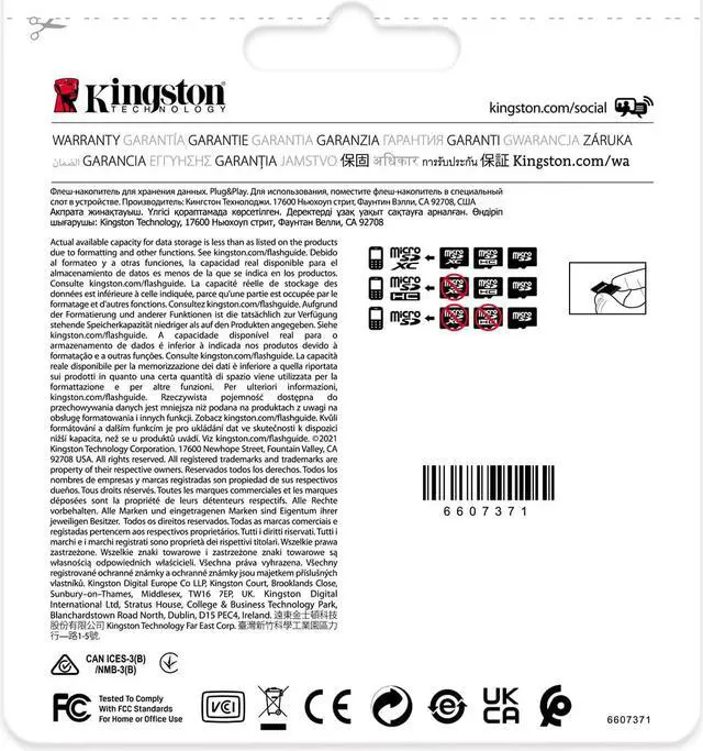 Alt view image 9 of 20 - Kingston 16GB Industrial microSD UHS-I U3 V30 A1 Memory Card, Includes SD adapter SDCIT2/16GB