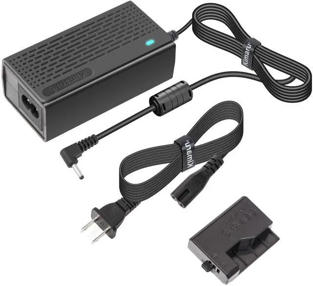 Main image of Kimaru ACK-E10 DR-E10 DC Coupler LP-E10 Dummy Battery AC Power Adapter Kit for Canon EOS Rebel T3 T5 T6 T7 1100D 1200D 1300D 1500D 2000D,Kiss X50 X70 X80 X90 Cameras.