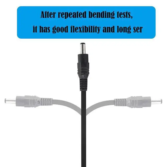 Alt view image 5 of 6 - DC Y Splitter Cable 1 Male to 2 Female,5.5mm x 2.1mm DC Power Extension Adapter Cable,for CCTV Surveillance Cameras,Surveillance Routers,DVR,and More2PCS