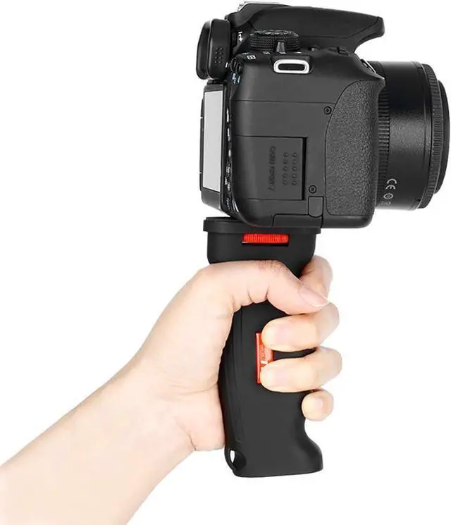 Alt view image 4 of 7 - Handheld Grip 1/4" Screw for Camera Stabilizer Smartphone Handy Grip Tripod System Compatible with Action Cam Canon Nikon Sony Digital Camera Mobile Video Shooting Vlog Camcorder - R003