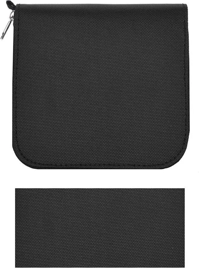 Alt view image 4 of 7 - CamKix Memory Card Case - Fits up to 88x SD, SDHC, Micro SD, Mini SD and 4X CF - Holder with 88 Slots (8 Pages) - for Storage and Travel - Microfiber Cleaning Cloth, Carabiner and Labels Included