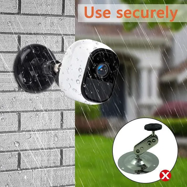 Alt view image 6 of 7 - 5 PCS Wall Mount, 360 Degree Rotatable Camera Wall Mount for Indoor/Outdoor Security Arlo Go, Arlo HD, Arlo Pro, Arlo Pro2, Adjustable Mount Bracket, Black