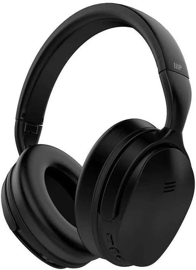 Alt view image 11 of 20 - Monoprice BT-300ANC Bluetooth Wireless Over Ear Headphones with Active Noise Cancelling (ANC) and Qualcomm aptX Audio - Black