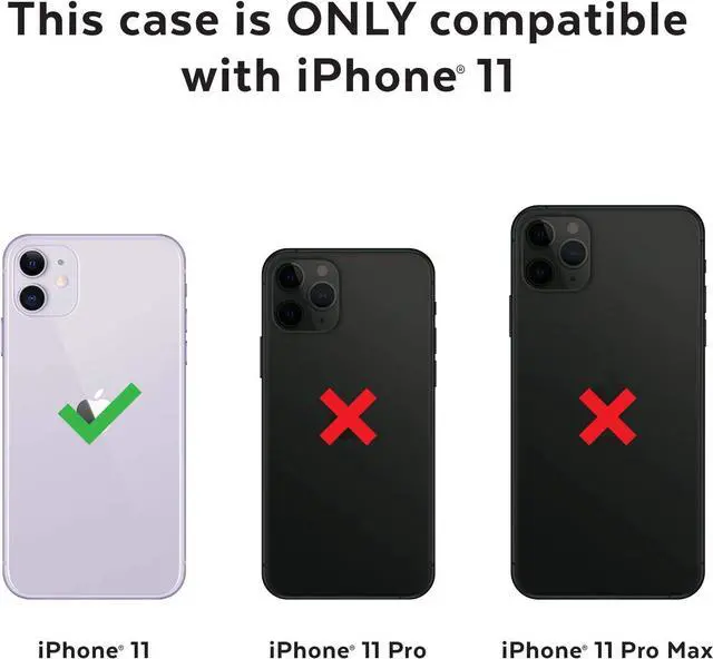 Alt view image 6 of 6 - iPhone 11 Clear Case - Drop Protection & Scratch Resistant Anti-Yellowing & Anti-Fade with Dual Layer Protetective Slim Transparent Design - Crystal Clear iPhone 11 Cases - GemShell