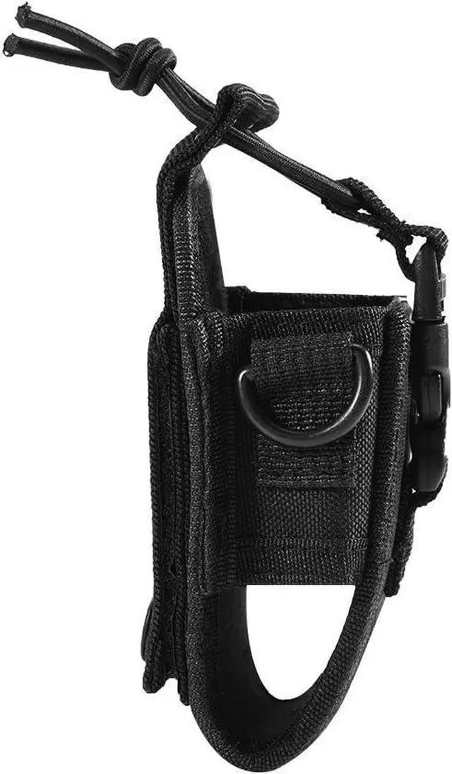 Alt view image 5 of 7 - Walkie Talkie Holster, Multi function Pouch Case Holder, Apply to MSC 20A Motorola Kenwood GPS Phone Two Way Radio Walkie Nylon Holster (Black)