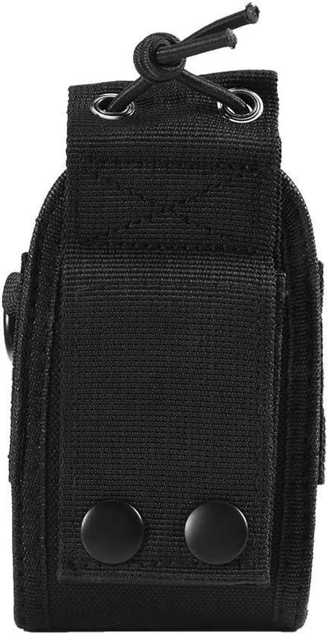Alt view image 6 of 7 - Walkie Talkie Holster, Multi function Pouch Case Holder, Apply to MSC 20A Motorola Kenwood GPS Phone Two Way Radio Walkie Nylon Holster (Black)