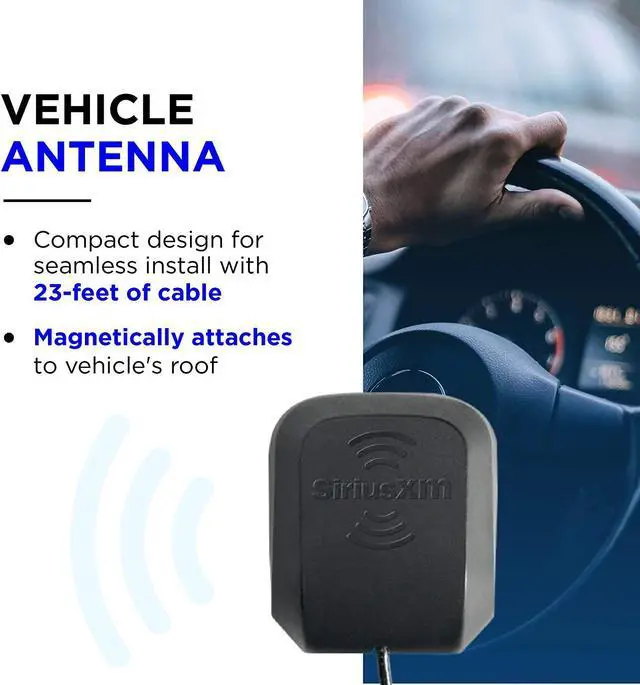 Alt view image 2 of 4 - SiriusXM NGVA3 Magnetic Antenna Mount for Your Vehicle, Black, Welcome to consult