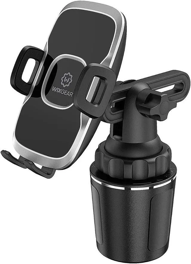 Main image of Cup Holder Phone Mount Adjustable Long Neck Cellphone Holder for Car Upgraded Version Cup Phone Holder for Car with Expandable Side Arms Compatible with iPhone  Google & All Phones