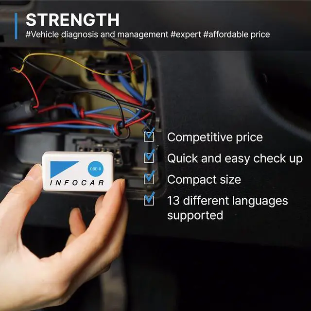 Alt view image 3 of 6 - Smart Scanner, Smart Vehicle Health Monitor, Wireless Bluetooth OBD2 Car Code Reader with App, Car Scan Tool for iPhone and Android
