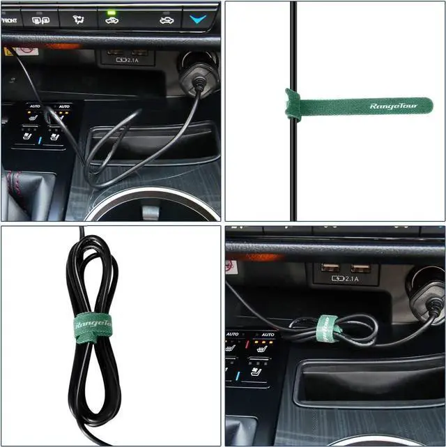 Alt view image 6 of 7 - Dash Camera Car Charger, Mini USB and Micro USB Interfaces, Driving Recorders Power Cord Universal Car Adapter Power Cord 3.5m/11.5ft 12V/24V to DC5V 2A(I Interface)