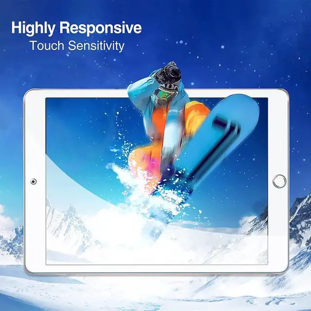 Alt view image 7 of 7 - 2 Pack Screen Protector for 9.7 iPad 6th 5th / iPad Pro 9.7 2016 / iPad Air 2 / iPad Air 1 Tempered Glass Film Guard for iPad 6 5 2018 2017 iPad Air 2nd 1st 2014 2013