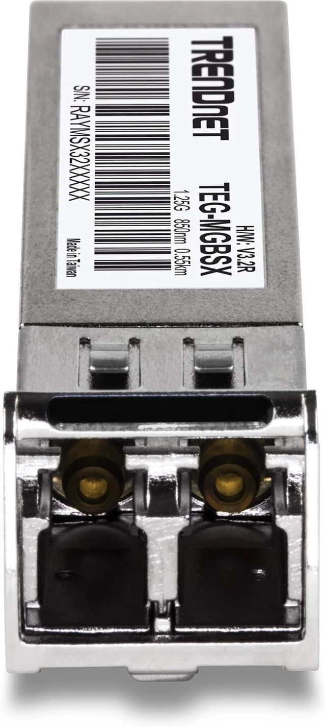 Alt view image 3 of 3 - TRENDnet SFP Multi-Mode LC Module, 40-Pack Bundle, Up to 550m (1800 Ft), Mini-GBIC, Hot Pluggable, IEEE 802.3z Gigabit Ethernet, Supports Up to 1.25 Gbps, Lifetime Protection, Silver, TEG-MGBSX-40