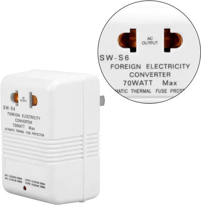 Alt view image 6 of 7 - Voltage Converter 70W 110V/120V to 220V/240V Step-Up&Down Voltage Converter Transformer for Travel