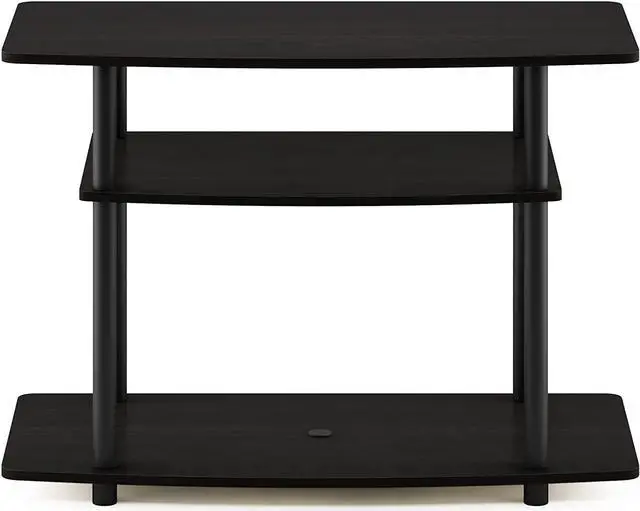 Alt view image 3 of 7 - Furinno Turn-N-Tube No Tools 3-Tier Entertainment Center TV Stand for TV up to 32 Inch, Plastic Round Tubes, Espresso/black