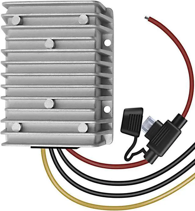 Main image of QJFCare Waterproof DC Buck Converter Voltage Regulator 36V 48V Step Down to 12V 30A 360W Adjustable Power Converter Transformer for Golf Cart, Car,Vehicle