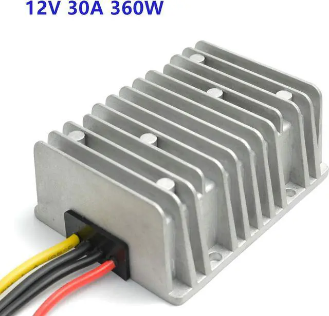 Alt view image 2 of 7 - QJFCare Waterproof DC Buck Converter Voltage Regulator 36V 48V Step Down to 12V 30A 360W Adjustable Power Converter Transformer for Golf Cart, Car,Vehicle