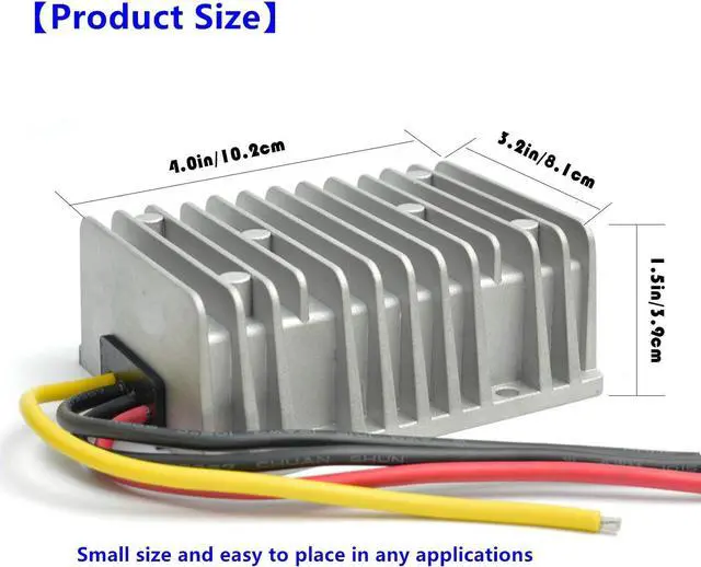 Alt view image 5 of 7 - QJFCare Waterproof DC Buck Converter Voltage Regulator 36V 48V Step Down to 12V 30A 360W Adjustable Power Converter Transformer for Golf Cart, Car,Vehicle
