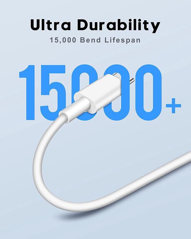 Alt view image 7 of 7 - 30W USB C Fast Charger for MacBook Air 13/12 inch M1/M2 2022 2020 2019 2018 Laptop iPhone 16/15 Pro Max iPad Pro 12.9/11 inch Air PD Wall Charging Block + 6FT USB-C Power Cord Gift for Men Women