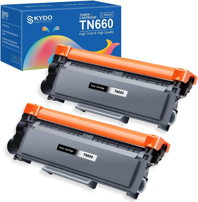 Main image of Skydo TN660 High Yield Black Toner Cartridge Replacement for Brother TN 660 Toner to use with HL-L2300D HL-L2380DW HL-L2320D DCP-L2540DW HL-L2340DW HL-L2360DW MFC-L2720DW Printer (2 Black)