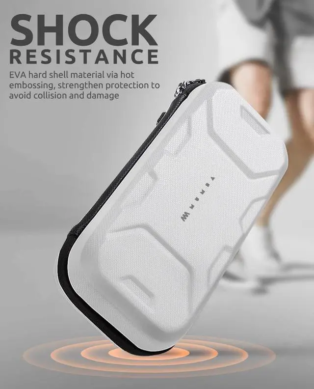 Alt view image 2 of 7 - Mumba Carrying Case for Nintendo Switch (Compatible with OLED), [Plus Version] Portable Protective Travel Carry handbag Pouch for Blade/Battle Case [Large Capacity] (White)