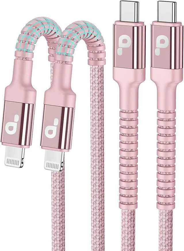 Main image of USB C iPhone Charger Cable Fast Charging 2Pack 6FT USB Type C to Lightning Cable [ MFi Certified] iPhone Fast Charger Cord Compatible with iPhone 14/13/12/11 Pro Max/XS MAX/XR/XS/8/iPad-Pink
