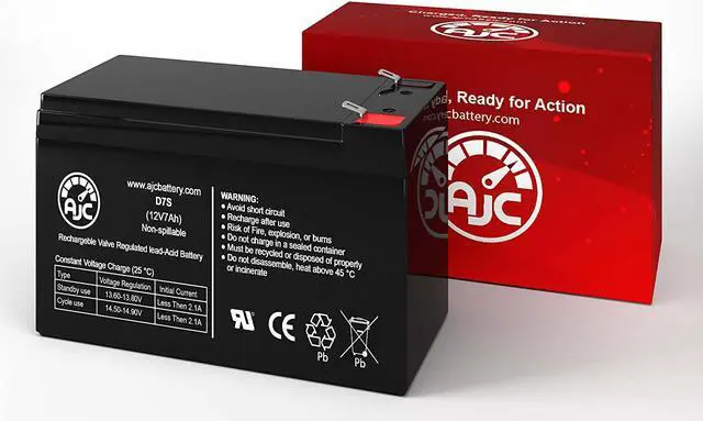 Alt view image 2 of 3 - AJC Battery Compatible with Liftmaster 29-NP712 LA400 12V 7Ah Garage Door Battery