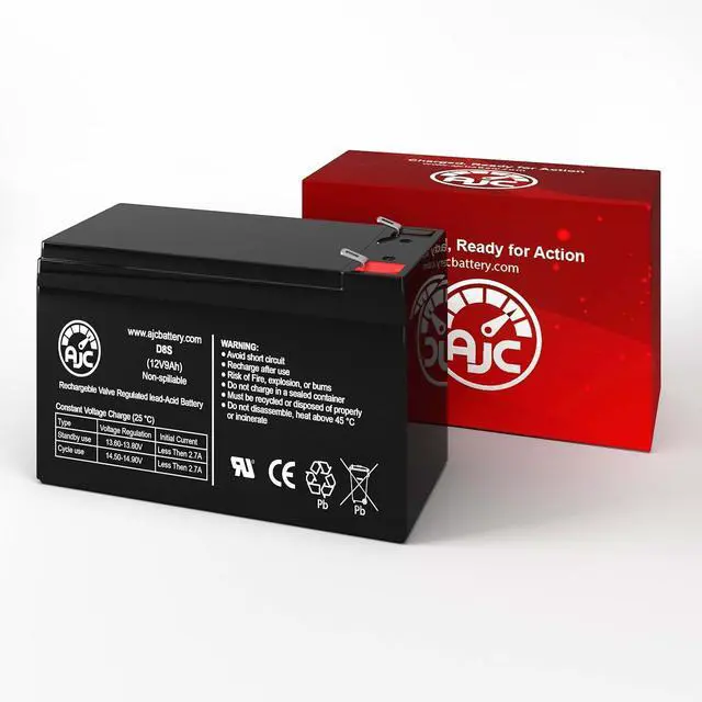Alt view image 2 of 5 - Battery Compatible with APC Back-UPS ES 550 8 Outlet 550VA 12V 8Ah UPS Battery
