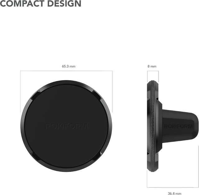 Alt view image 7 of 7 - Dual Magnet Vent Phone Mount, Super Grip Clip (Black)