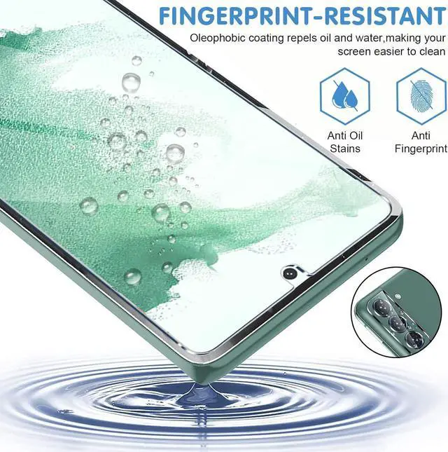 Alt view image 6 of 7 - letosan [3+3 Pack] Glass Screen Protector for Samsung Galaxy S22 Plus 5G, 9H Tempered Glass, Ultrasonic Fingerprint Compatible,HD Clear Case Friendly for Galaxy S22 Plus Glass Screen Protector