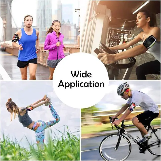 Alt view image 7 of 7 - Cell Phone Running Armband with Zipper Pocket Armband Case Running Holder for iPhone 16 Pro Max/15/14 Pro Max/13/12 /11 Pro Max/XS/XR,Galaxy S20 S10,Sweatproof Arm Band with Card/Key Bag