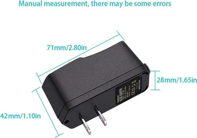Alt view image 4 of 6 - 12V 1A Power Adapter AC 100-240V to DC 12V 1A AC Adapter Power Supply 12W 12V 1A Adapter DC Connector Jack 5.5mmx2.1mm for LED Strip Lights, Audio/Video, Wireless Router